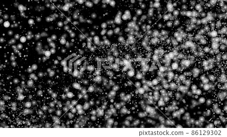 White Snow Falling on Isolated Black Background White Snow Falling on Isolated Black Background 86129302