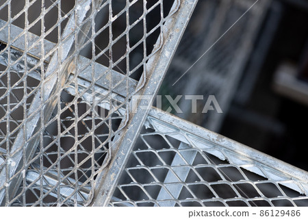Construction site scaffolding 86129486