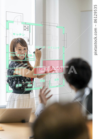 遠程辦公空間平面圖裝修一級建築師設計住宅土地建築商航展面對面 86129535