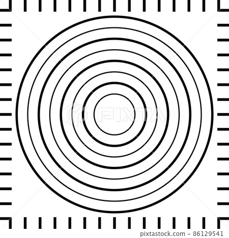 Mat template for making pizza, pizza ruler mat stock illustration 86129541