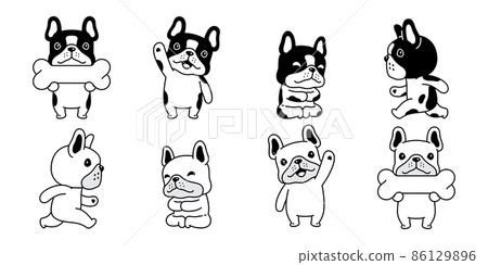 dog vector french bulldog bone icon puppy pet character cartoon symbol tattoo stamp scarf illustration design isolated dog vector french bulldog bone icon puppy pet character cartoon symbol tattoo stamp scarf illustration design isolated 86129896