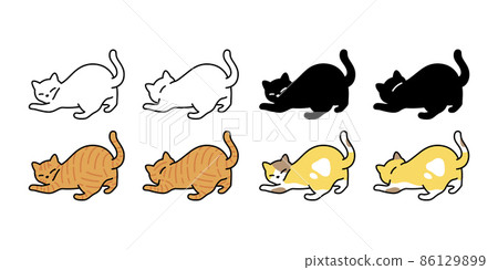 cat vector kitten calico icon logo breed symbol character cartoon illustration doodle design isolated cat vector kitten calico icon logo breed symbol character cartoon illustration doodle design isolated 86129899