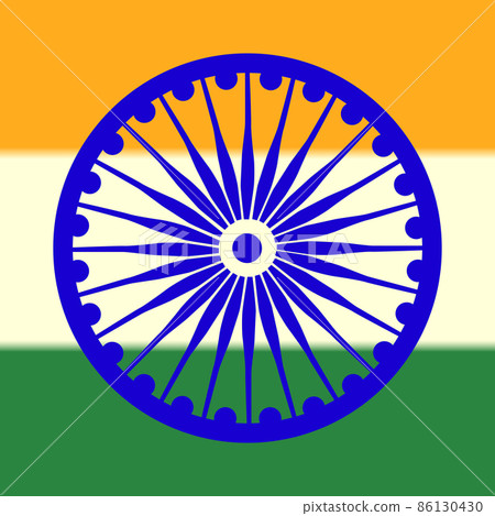Creative national flag color design on shiny background for Indian Independence Day celebration 86130430
