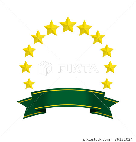 Gorgeous frame with green ribbon and star ring Gorgeous frame with green ribbon and star ring 86131024