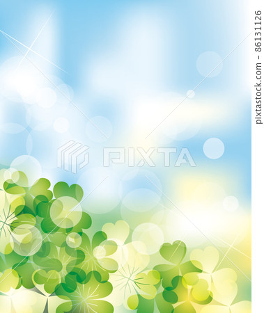 Clover silhouette illustration background 86131126