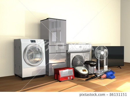 電器 家電 電器室(3DCG圖像) 電器 家電 電器室(3DCG圖像) 86131151