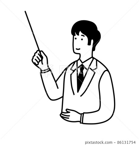 一個簡單的人用指針的插圖 86131754