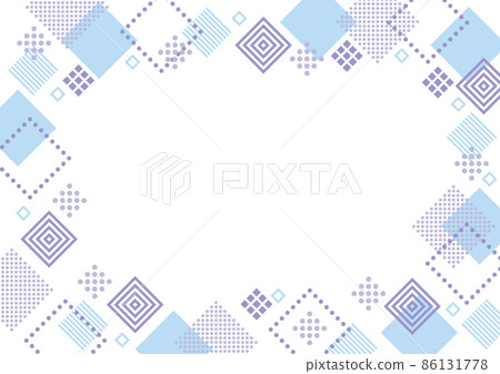 Geometry frame blue - Stock Illustration [86131778] - PIXTA