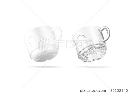 Blank ceramic and glass 8 oz mug label mockup, no gravity Blank ceramic and glass 8 oz mug label mockup, no gravity 86132540