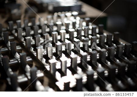 Aluminum parts machined at the machining center 86133457