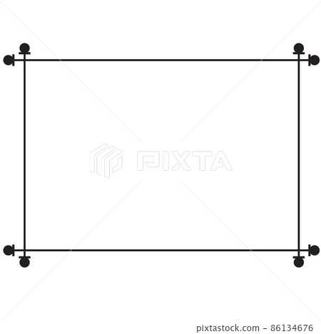 Frame border line. Decorative frames. flat style. 86134676