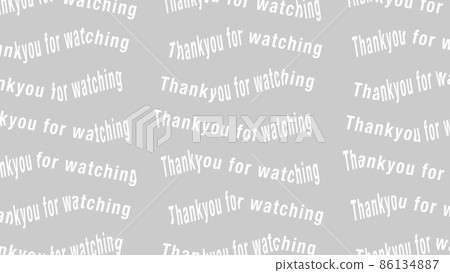 Character Background Thank You For Watching Stock Illustration