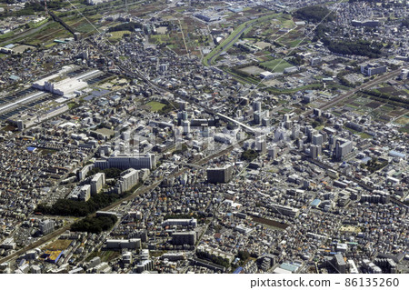 東武東上線淺香台站附近鳥瞰圖 86135260