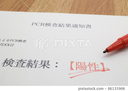 PCR檢測結果通知 PCR檢測結果通知 86135906