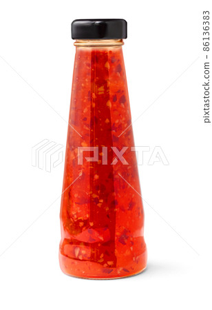 Glass bottle with BBQ sauce Glass bottle with BBQ sauce 86136383