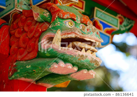 Nishi-Minobu / Myohonji, a nationally designated important cultural property, A-shaped dragon tree nose 6 in Kibichuo-cho, Kaga-gun, Okayama Prefecture Nishi-Minobu / Myohonji, a nationally designated important cultural property, A-shaped dragon tree nose 6 in Kibichuo-cho, Kaga-gun, Okayama Prefecture 86136641