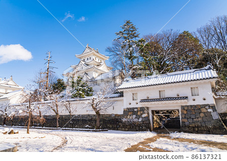 Snow Ogaki Castle <Ogaki City, Gifu Prefecture> Snow Ogaki Castle <Ogaki City, Gifu Prefecture> 86137321