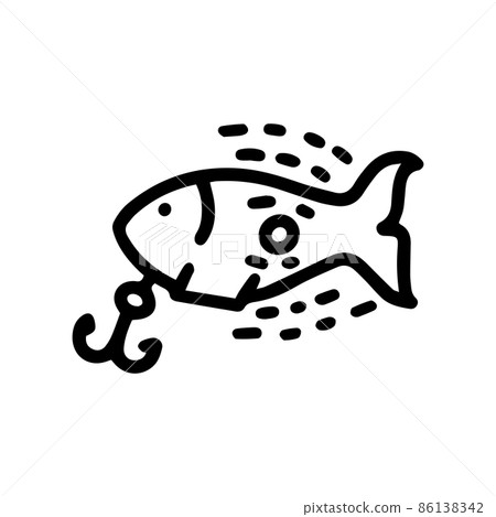 electric lure line vector doodle simple icon 86138342