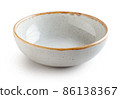 empty bowl on white background 86138367