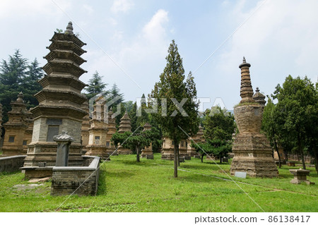 Beautiful scenery of Shaolin Temple in Henan Province, China Beautiful scenery of Shaolin Temple in Henan Province, China 86138417