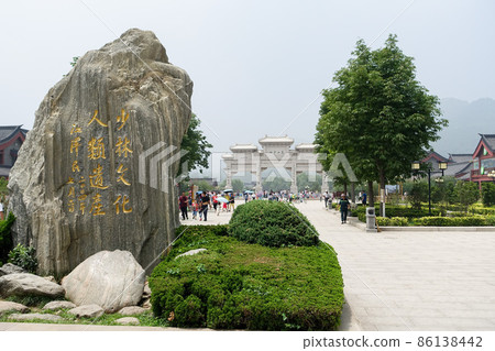中國河南省少林寺美麗的風景 中國河南省少林寺美麗的風景 86138442
