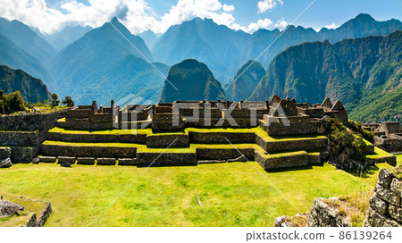 Ancient Incan city of Machu Picchu in Peru Ancient Incan city of Machu Picchu in Peru 86139264