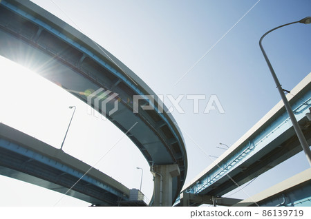 Highway pier at junction Highway pier at junction 86139719