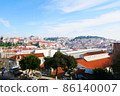 From the hills of Portugal. View of the sky and buildings 86140007