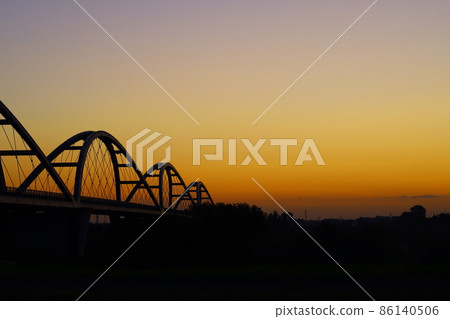 Sunrise at Shinmikuni Bridge Sunrise at Shinmikuni Bridge 86140506