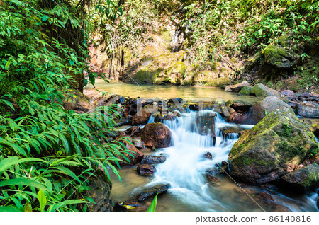 El Tirol waterfall in the jungle of Chanchamayo in Peru 86140816