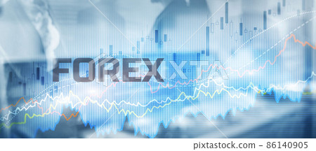 Forex exchange. Financial technology concept. Fintech. Online banking Forex exchange. Financial technology concept. Fintech. Online banking 86140905