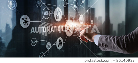 Automation Concept Innovation. Improving Productivity Solutions for your business Automation Concept Innovation. Improving Productivity Solutions for your business 86140952