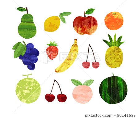 時尚水果裝飾插畫集拼貼 時尚水果裝飾插畫集拼貼 86141652