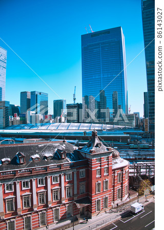 Retro style Tokyo station 86143027