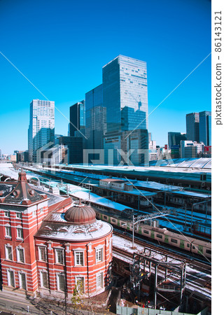 Tokyo Station and Buildings 86143121