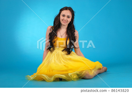 Young girl in ballroom dress Young girl in ballroom dress 86143820