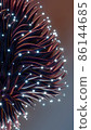 Abstract tentacles with glowing dots 86144685