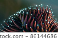 Abstract tentacles with glowing dots 86144686