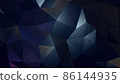 Abstract Dark Minimalist Geometric Background - 3D rendering 86144935