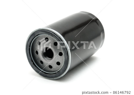 Car engine oil container and engine oil filter isolated on white background 86146792