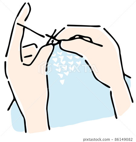 Hands to knit needles Hands to knit needles 86149082