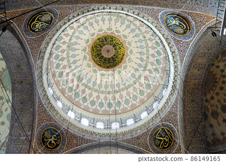 Turkey Istanbul Jeni Jamii Oratory Dome Ceiling Turkey Istanbul Jeni Jamii Oratory Dome Ceiling 86149165