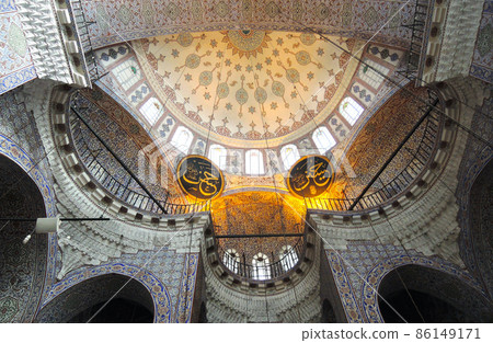 Turkey Istanbul Jeni Jamii Oratory Dome Ceiling Turkey Istanbul Jeni Jamii Oratory Dome Ceiling 86149171