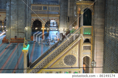 Minbar，Jani Jamii 講壇的講壇，伊斯坦布爾，土耳其 86149174