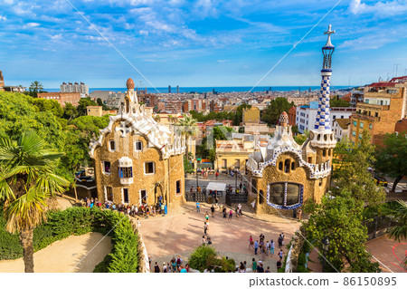 Park Guell in Barcelona, Spain 86150895