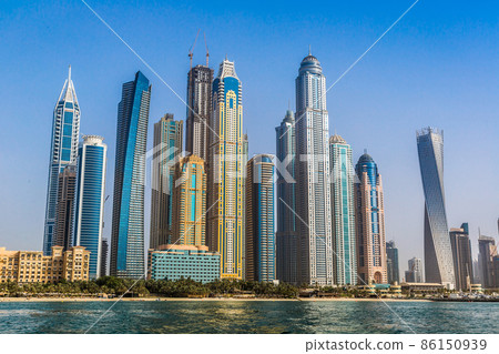 Dubai Marina cityscape, UAE 86150939