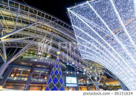 《Fukuoka Prefecture》 Illuminated JR Hakata Station (Hakata, City of Light) 86151634