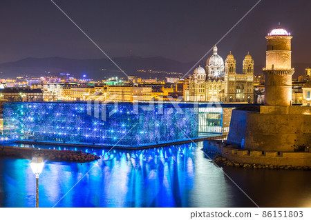 Saint Jean Castle and Cathedral de la Major  in Marseille 86151803