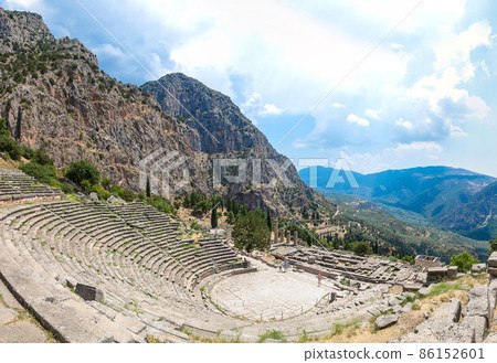 Ancient theater in Delphi Ancient theater in Delphi 86152601