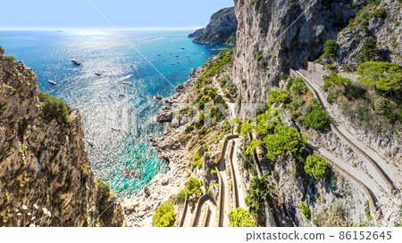 Capri island  in Italy 86152645